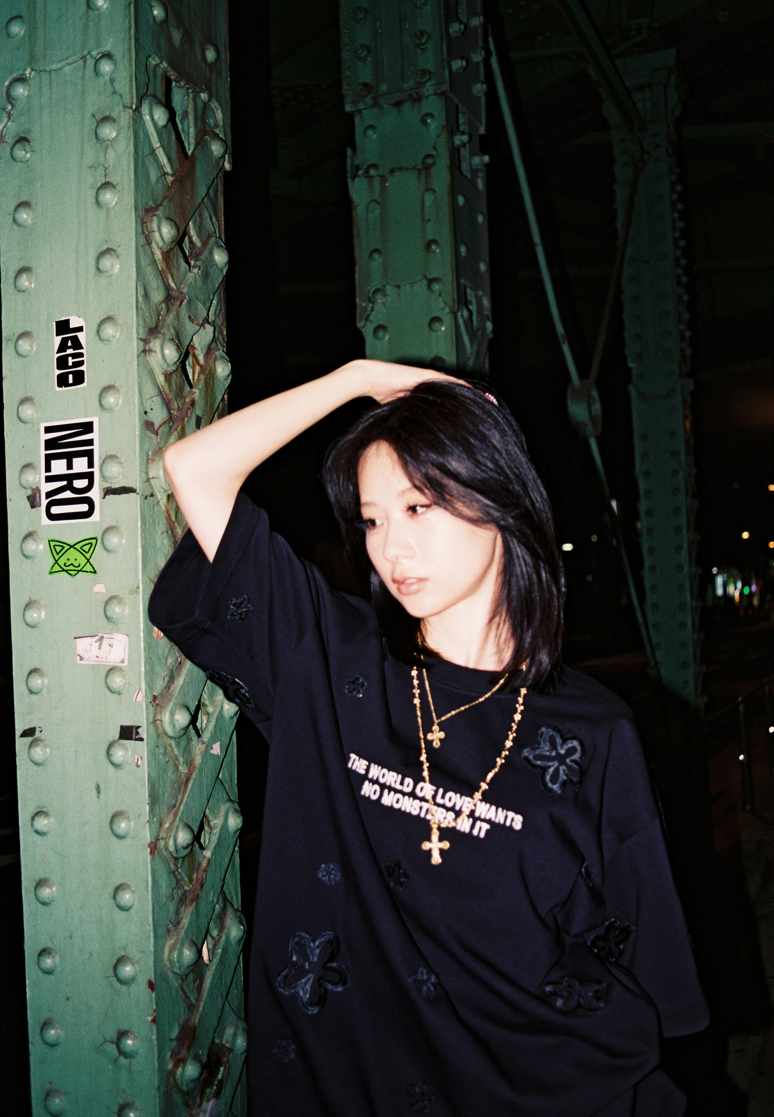 Pith Petal Tee (Black)