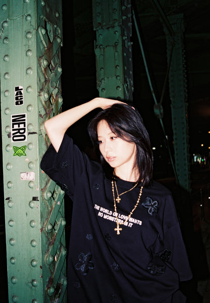 Pith Petal Tee (Black)