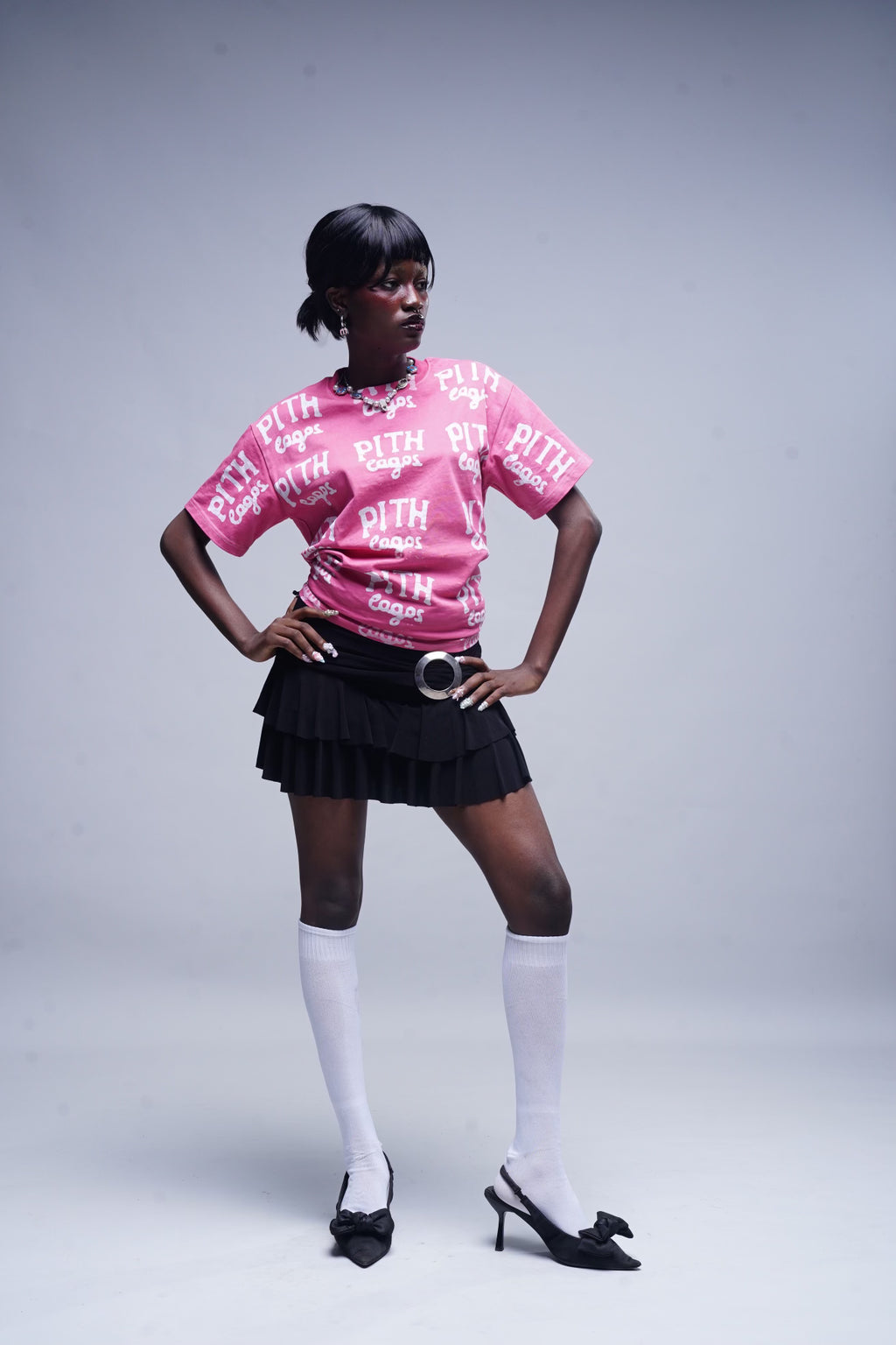 Pink Batik Pith Lagos Tee