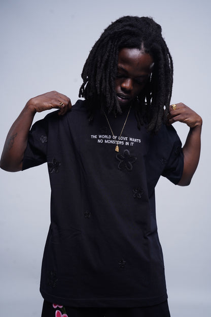 Pith Petal Tee (Black)