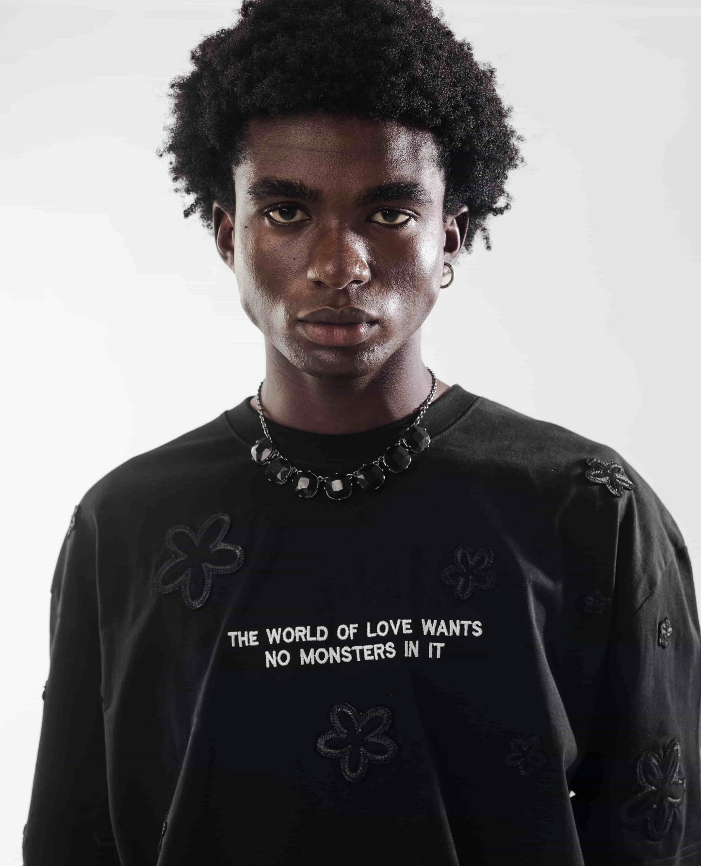 Pith Petal Tee (Black)